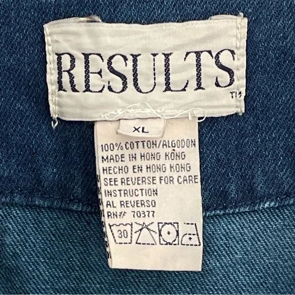 Oversized Vintage Chore Denim Barn Western Jean Jacket - Picture 10 of 10